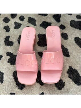 Gucci Light Pink Women's Mules